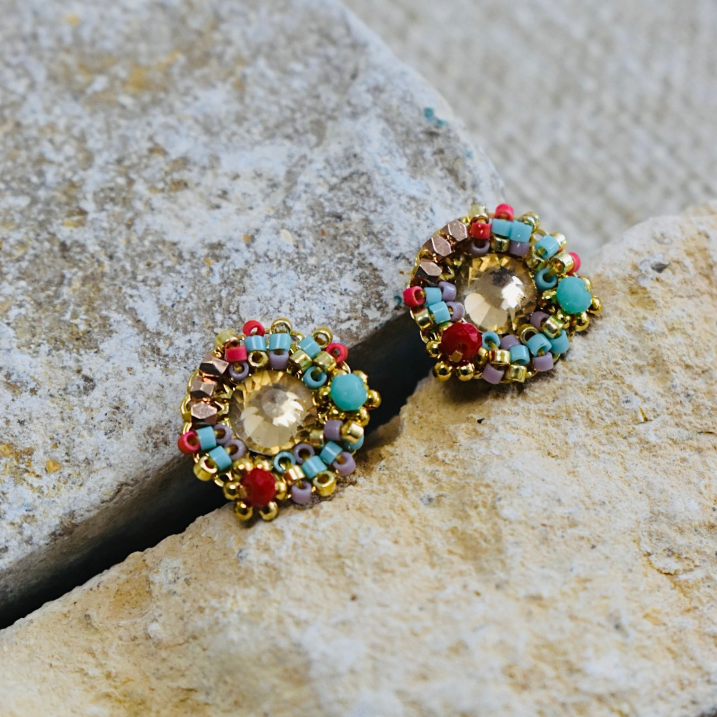 The Bloomlets - Beaded Stud Earrings