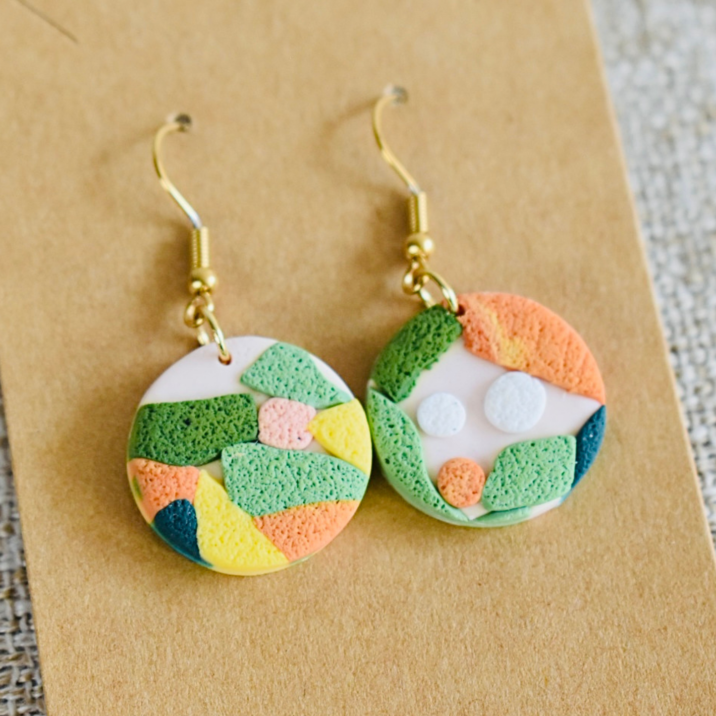 Springtime - Handmade Polymer Clay Earrings