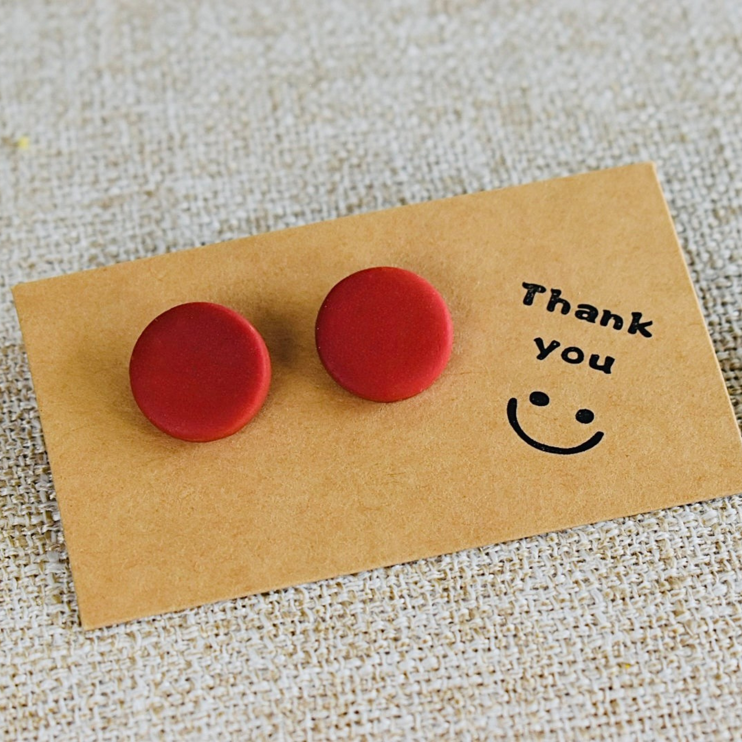 Adelaide’s sunset - Handmade Polymer Clay Stud Earrings